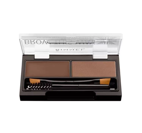 Rimmel Brow This Way zestaw do stylizacji brwi 002 Medium Brown 1,1g