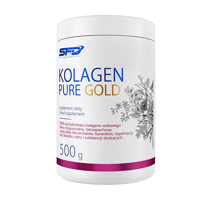Коллаген говяжий SFD Pure Gold 5000 мг, порошок для напитка, 500 г
