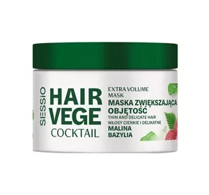 Sessio Hair Vege Coctail maska zwiększająca objętość włosów Malina Bazylia 250g