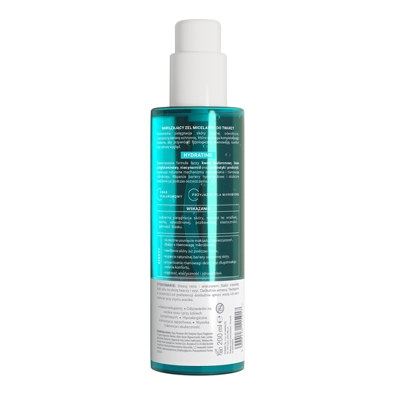 Oillan Hydrating nawilżający żel micelarny do twarzy dla skóry wrażliwej 200 ml