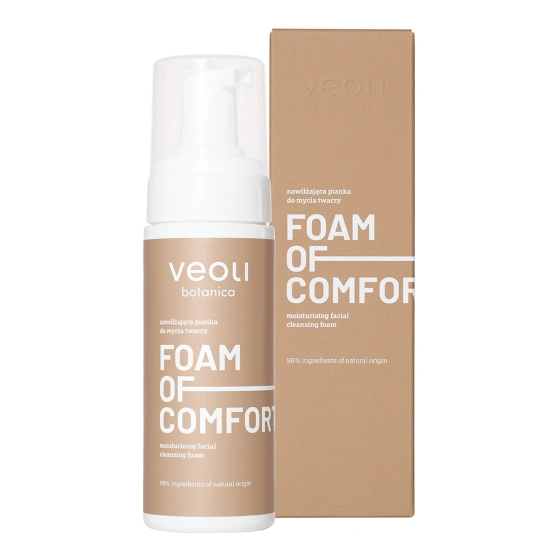 Veoli Botanica Foam Of Comfort nawilżająca pianka do mycia twarzy 150 ml