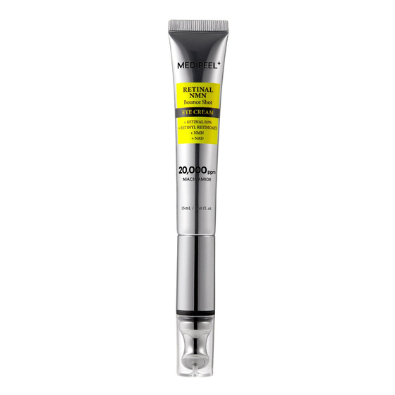 MEDIPEEL Retinal NMN Bounce Shot Eye Cream wibrujący krem pod oczy z retinalem 15 ml