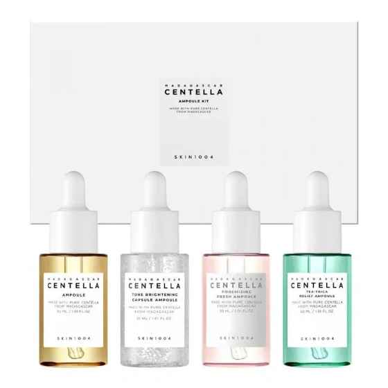 Skin1004 Madagascar Centella Ampoule Kit zestaw serum do twarzy 4 x 30 ml