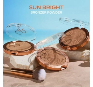 Golden Rose Sun Bright puder brązujący do twarzy 05 Warm Tan 12,5 g