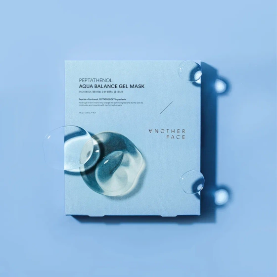 Another Face Peptathenol Aqua Balance Gel Mask zestaw hydrożelowych masek w płachcie z peptydami i pantenolem 4 x 35 g