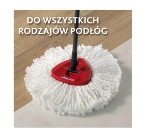 Vileda Turbo 100% Microfibre Refill wkład do mopa obrotowego sznurkowego 1 sztuka