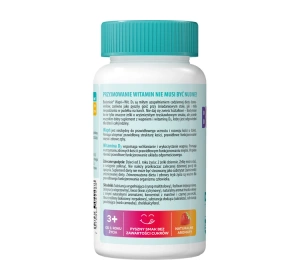 Bodymax Bodymisie Wapń + Witamina D3 suplement diety dla dzieci Truskawka 50 żelek