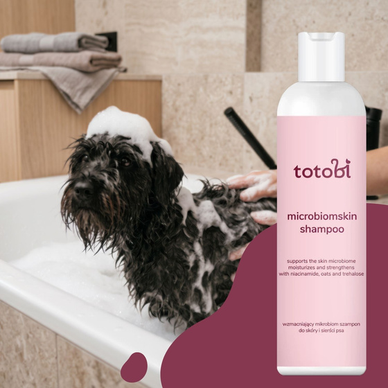 Totobi Microbiomskin Shampoo prebiotyczny szampon wspierający mikrobiom skóry i pielęgnację sierści psa 300 ml