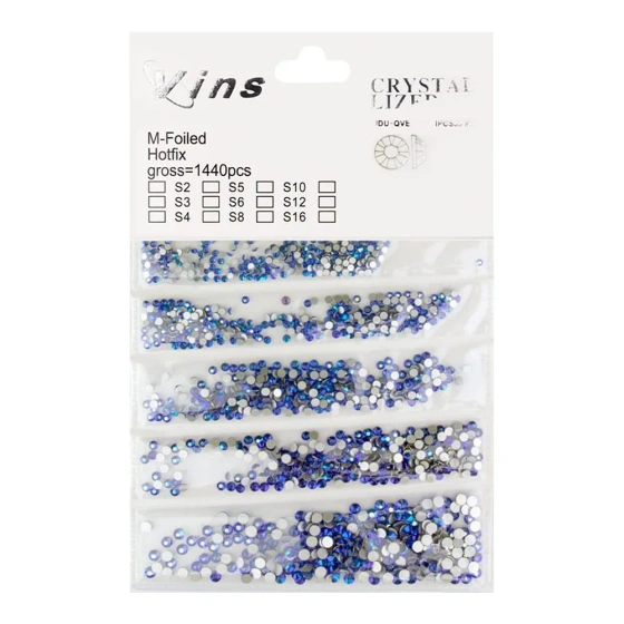 Cyrkonie ozdobne do paznokci Blue Zircon 1440 sztuk