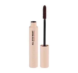 Inglot All Eye Want tusz do rzęs brązowy 8,5ml
