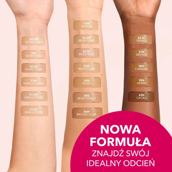 Bourjois Healthy Mix podkład niwelujący oznaki zmęczenia z kompleksem witamin i minerałów 54N Beige 30 ml