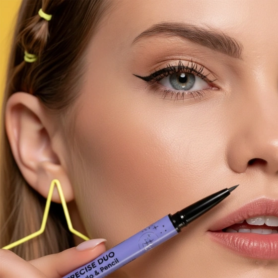 Stars From The Stars Precise Duo precyzyjna kredka do oczu i płynny eyeliner 2w1 02 Black