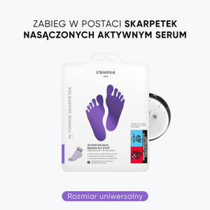 L'Biotica Home SPA maska złuszczająca do stóp w postaci nasączonych skarpetek 1 para