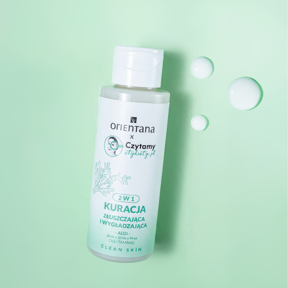 Orientana x Czytamy Etykiety.pl kuracja złuszczająca i wygładzająca 2w1 100 ml