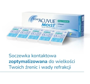 1-DAY ACUVUE® MOIST MULTIFOCAL soczewki kontaktowe 30 sztuk / 8.4 / -0.50 / L