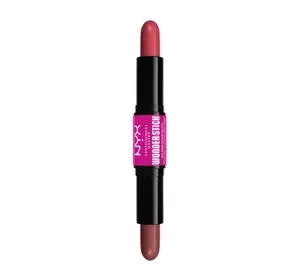 NYX Professional Makeup Wonder Stick dwustronny róż do policzków 03 Coral + Deep Peach 2 × 4 g