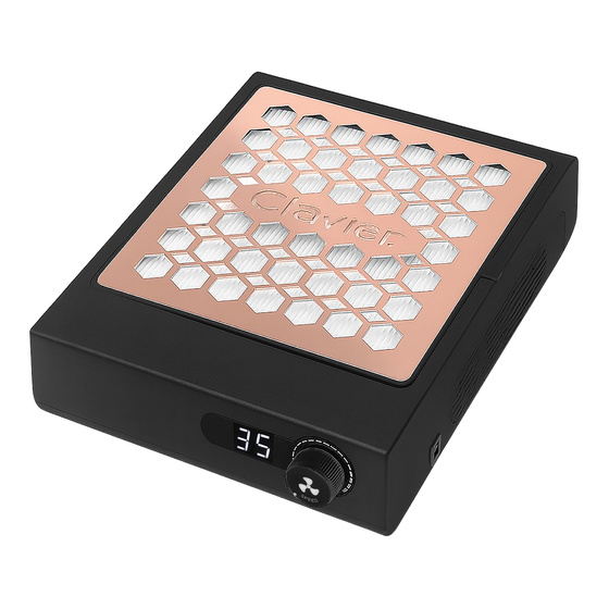 Clavier Nail Dust Collector V8700 pochłaniacz pyłu do paznokci 24W Czarny