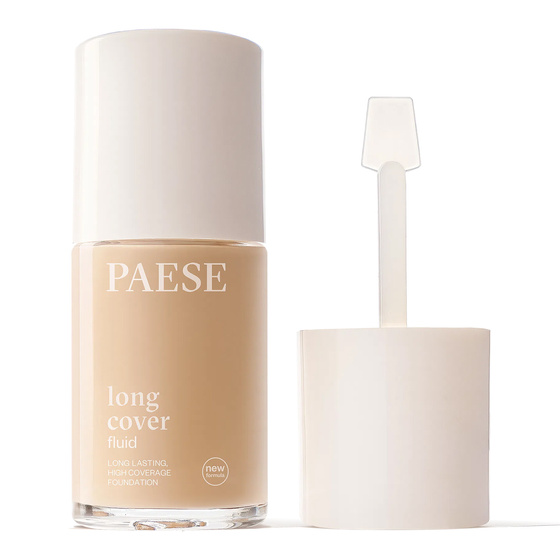Paese Long Cover Fluid kremowy podkład kryjący do twarzy nowa formuła 1.75 Sand Beige 30 ml