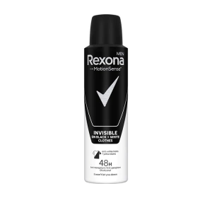 Rexona Men Invisible Black+White antyperspirant w aerozolu dla mężczyzn 150 ml