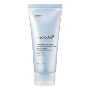 Medicube Zero Pore SA Clear Capsule Cleansing Foam oczyszczająca pianka do twarzy z mikrokapsułkami egzosomów i kwasami 120 g