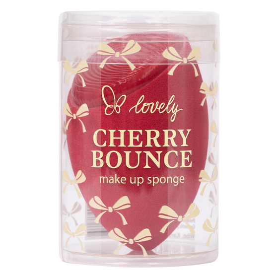 Lovely Cherry Bounce gąbka do makijażu z silikonowym aplikatorem