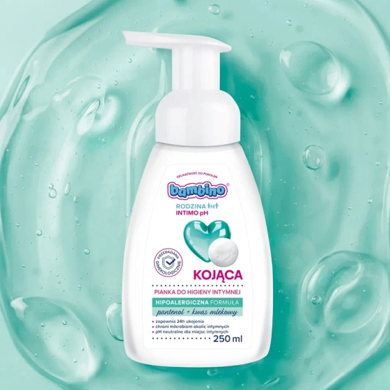 Bambino Rodzina Intimo pH kojąca pianka do higieny intymnej 250 ml