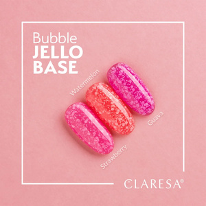 Claresa Bubble Jello Base baza hybrydowa do paznokci Guava 5 g