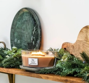 Woodwick Elipse Jar Candle świeca zapachowa Santal Myrrh 453,6 g