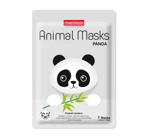 Purederm Animal łagodząca maseczka w płachcie Panda