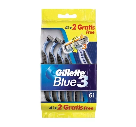 Gillette Blue 3 jednorazowe maszynki do golenia dla mężczyzn 6 sztuk