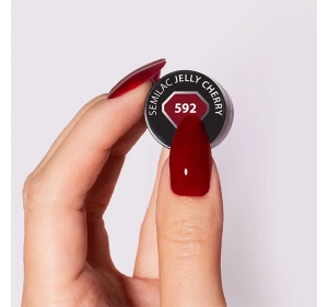 Semilac Winter Collection lakier hybrydowy 592 Jelly Cherry 7 ml