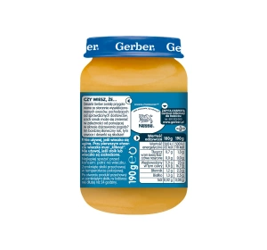 Gerber deserek po 6 miesiącu Jabłka banany i mango z kremowym twarożkiem 190g