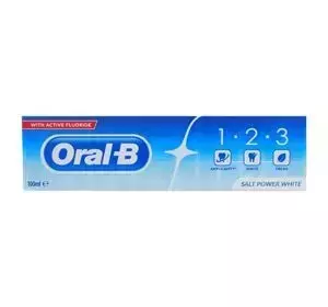 ORAL-B 1-2-3 PASTA DO ZĘBÓW SALT POWER WHITE 100ML